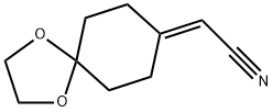 2-(1,4-二氧杂-螺[4.5]癸-8-亚基)-乙腈 结构式