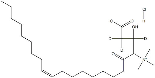 Oleoyl-L-carnitine-d3 HCl 结构式