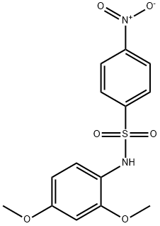 N-(2,4-二甲氧基苯)-4-硝基苯磺酰胺 结构式