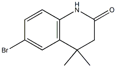 6-溴-4,4-二甲基-3,4-二氢喹啉-2(1H)-酮 结构式
