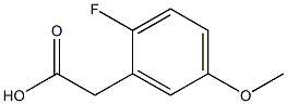2-氟-5-甲氧基苯乙酸 结构式