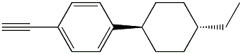 4-(反式-4-乙基环己基)苯乙炔 结构式