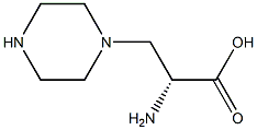 (R)-2-AMINO-3-PIPERAZIN-1-YL-PROPIONIC ACID 结构式