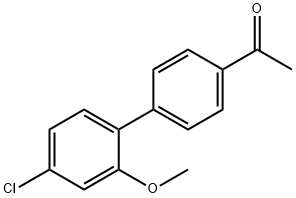 1-(4'-氯-2'-甲氧基-[1,1'-联苯]-4-基)乙酮 结构式