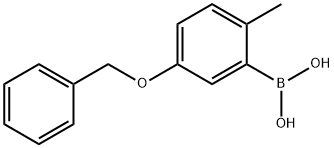 5-苄氧基-2-甲基苯硼酸 结构式