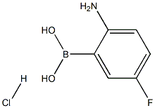 2-Amino-5-fluorobenzeneboronic acid hydrochloride 结构式