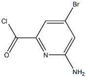 6-aMino-4-broMopicolinoyl chloride 结构式