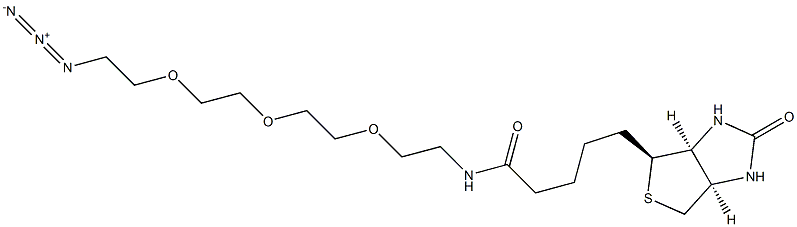 11-[D(+)-BiotinylaMino]-1-azido-3,6,9-trioxaundecane 结构式