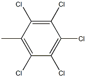 2,3,4,5,6-Pentachlorotoluene Solution 结构式