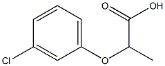 2-(3-Chlorophenoxy)propionic acid Solution 结构式