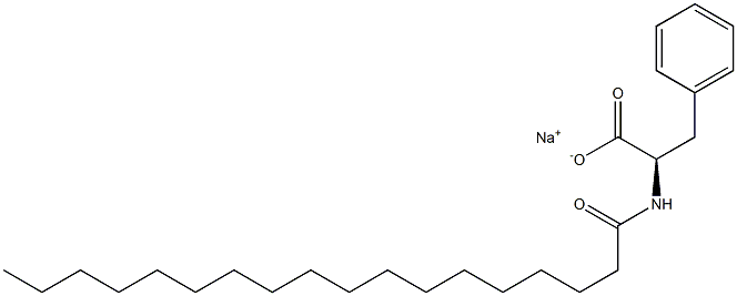 N-十八酰基-D-苯丙氨酸-钠盐 结构式