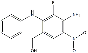 (4-aMino-3-fluoro-5-nitro-2-(phenylaMino)phenyl)Methanol 结构式