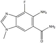 5-aMino-4-fluoro-1-Methyl-1H-benzo[d]iMidazole-6-carboxaMide 结构式