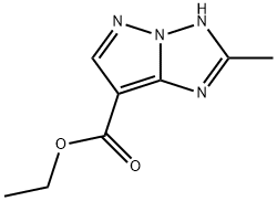 ethyl 2-Methyl-1H-pyrazolo[1,5-b][1,2,4]triazole-7-carboxylate 结构式