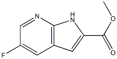 Methyl 5-fluoro-7-azaindole-2-carboxylate 结构式