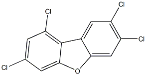 1,3,7,8-Tetrachlorodibenzofuran 50 μg/mL in Toluene 结构式