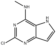 2-chloro-N-Methyl-5H-pyrrolo[3,2-d]pyriMidin-4-aMine 结构式