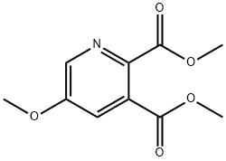 5-甲氧基吡啶-2,3-二羧酸甲酯 结构式