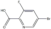 5-溴-3-氟吡啶-2-甲酸 结构式