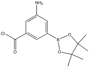 3-aMino-5-(4,4,5,5-tetraMethyl-1,3,2-dioxaborolan-2-yl)benzoyl chloride 结构式