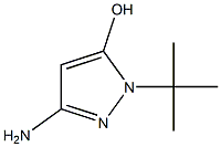 3 -氨基- 1 -叔丁基-1H -吡唑- 5-醇 结构式