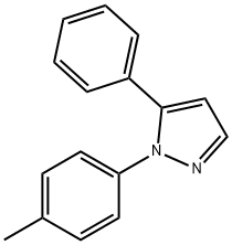 5 -苯基- 1 -对甲苯基- 1H -吡唑 结构式