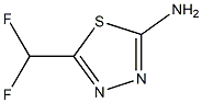 2-Amino-5-difluoromethyl-1,3,4-thiadiazole 结构式