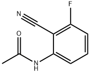 2-氟-6-乙酰胺基苯腈,2-乙酰胺基-6-氟苯腈 结构式
