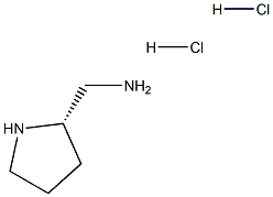 (S)-2-(氨甲基)吡咯烷盐酸盐 结构式