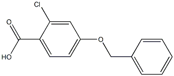 4-(BENZYLOXY)-2-CHLOROBENZOIC ACID 结构式