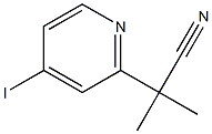 2-(4-碘吡啶-2-基)-2-甲基丙腈 结构式