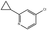 4-氯-2-环丙基吡啶 结构式