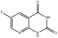 6-fluoropyrido[2,3-d]pyriMidine-2,4-diol 结构式