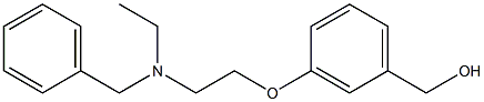 (3-(2-(benzyl(ethyl)aMino)ethoxy)phenyl)Methanol 结构式