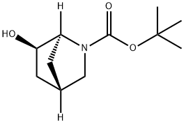 苄基-6-羟基-2-氮杂双环[2.2.1]庚烷-2-甲酸酯 结构式
