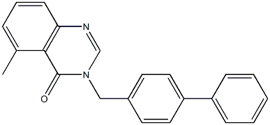 3-([1,1'-biphenyl]-4-ylMethyl)-5-Methylquinazolin-4(3H)-one 结构式