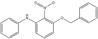 3-(benzyloxy)-2-nitro-N-phenylaniline 结构式