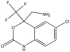 4-(aMinoMethyl)-6-chloro-4-(trifluoroMethyl)-1H-benzo[d][1,3]oxazin-2(4H)-one 结构式