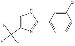 4-氯-2-(4-(三氟甲基)-1H-咪唑-2-基)吡啶 结构式