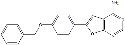 6-(4-(benzyloxy)phenyl)furo[2,3-d]pyriMidin-4-aMine 结构式