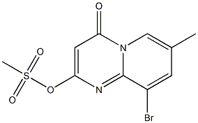 9-broMo-7-Methyl-4-oxo-4H-pyrido[1,2-a]pyriMidin-2-yl Methanesulfonate 结构式