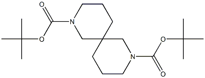 di-tert-butyl 2,8-diazaspiro[5.5]undecane-2,8-dicarboxylate 结构式