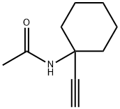 N-(1-乙炔基环己基)乙酰胺 结构式