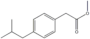 (4-Isobutyl-phenyl)-acetic acid Methyl ester 结构式