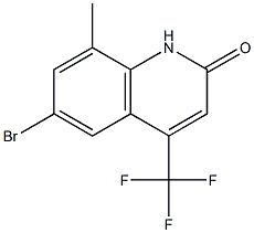 6-BroMo-8-Methyl-4-trifluoroMethyl-1H-quinolin-2-one 结构式