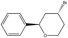 (2R,4R)-4-broMo-2-phenyltetrahydro-2H-pyran 结构式