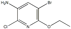 5-broMo-2-chloro-6-ethoxypyridin-3-aMine 结构式