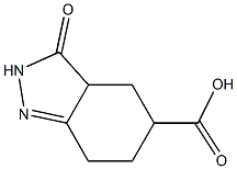 3,3a,4,5,6,7-Hexahydro-3-oxo-2H-indazole-5-carboxylic acid 结构式