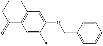 6-(Benzyloxy)-7-broMo-3,4-dihydronaphthalen-1(2H)-one 结构式