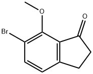 6-BroMo-7-Methoxy-indan-1-one 结构式